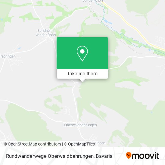 Rundwanderwege Oberwaldbehrungen map