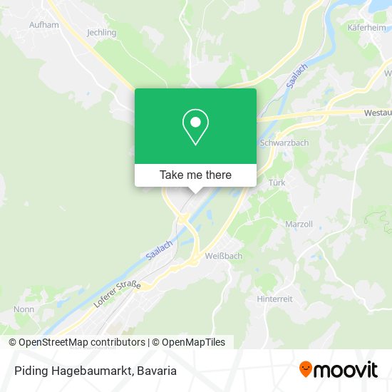 Карта Piding Hagebaumarkt