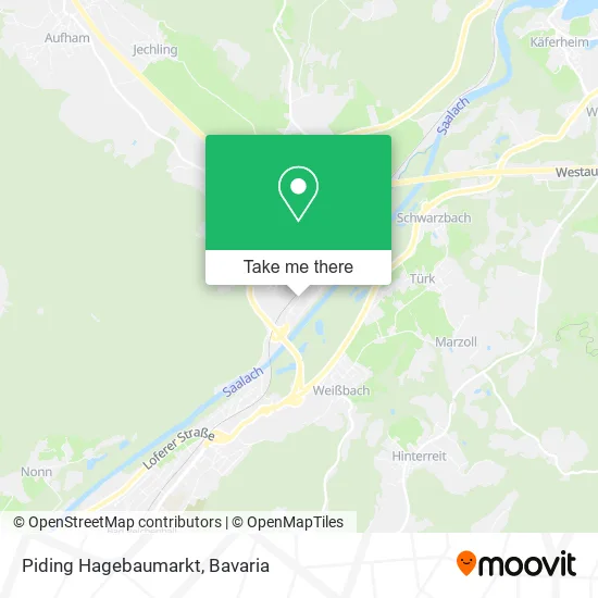 Карта Piding Hagebaumarkt