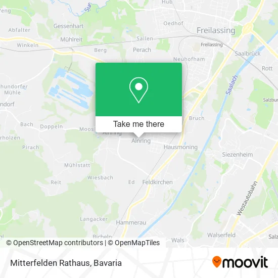 Карта Mitterfelden Rathaus