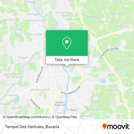 Tempel Des Herkules map