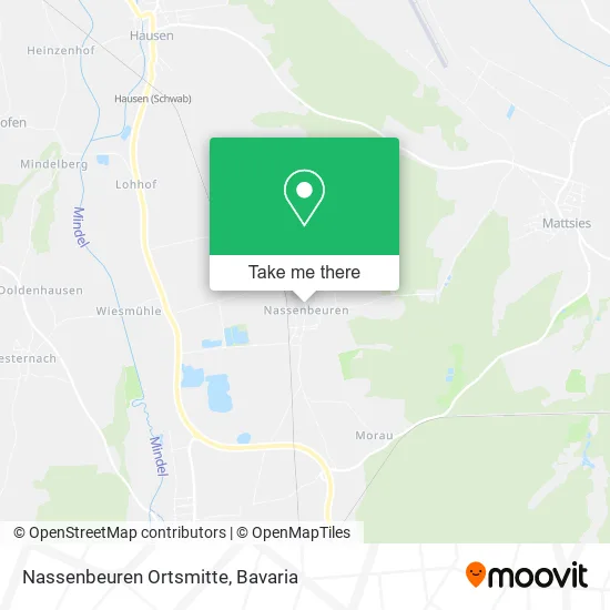 Карта Nassenbeuren Ortsmitte