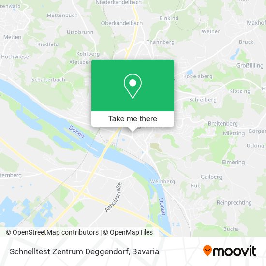 Schnelltest Zentrum Deggendorf map