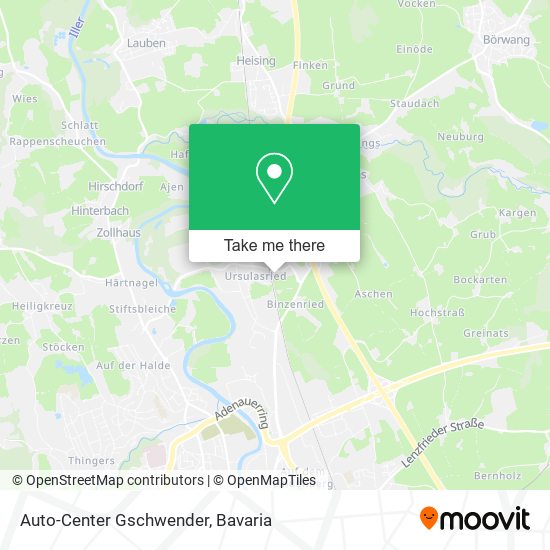 Auto-Center Gschwender map