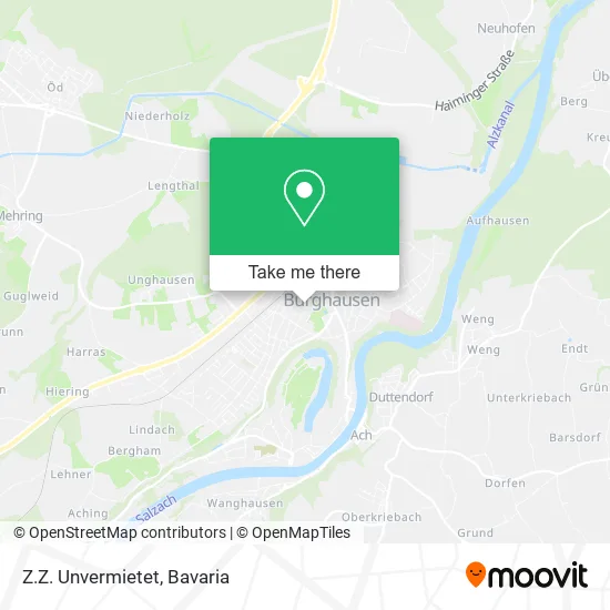 Карта Z.Z. Unvermietet