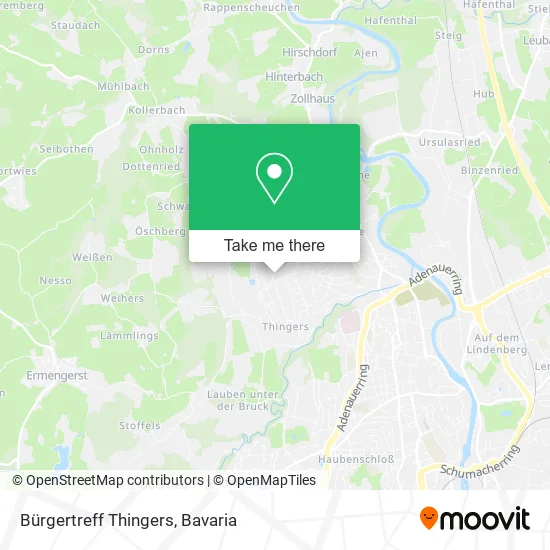 Карта Bürgertreff Thingers