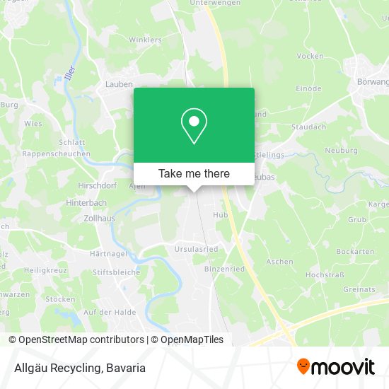 Карта Allgäu Recycling