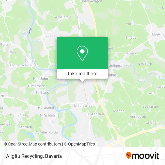 Карта Allgäu Recycling