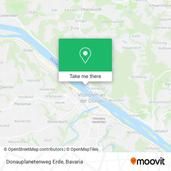 Карта Donauplanetenweg Erde