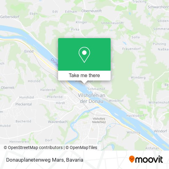 Donauplanetenweg Mars map