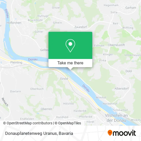 Карта Donauplanetenweg Uranus