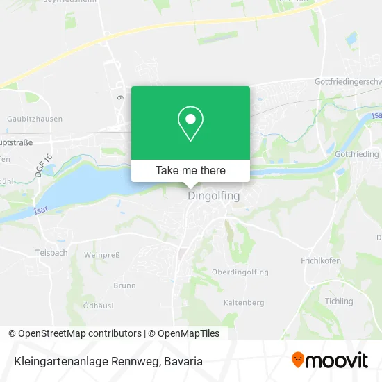 Карта Kleingartenanlage Rennweg