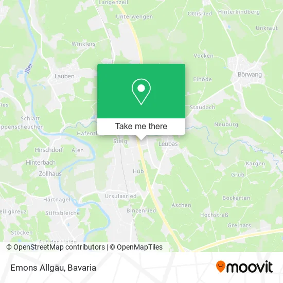 Карта Emons Allgäu