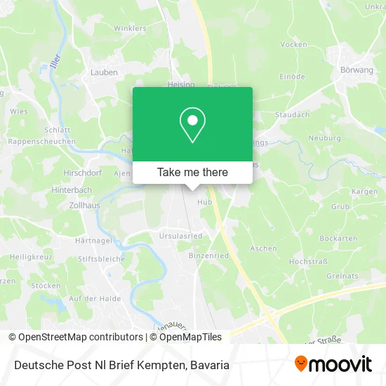 Карта Deutsche Post Nl Brief Kempten