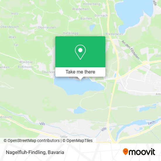 Карта Nagelfluh-Findling