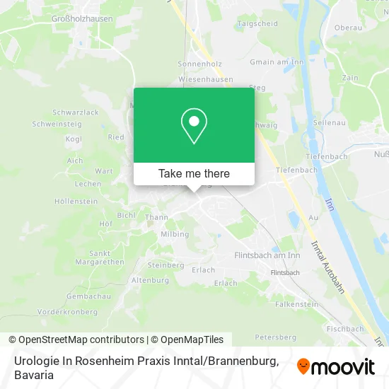 Карта Urologie In Rosenheim Praxis Inntal / Brannenburg
