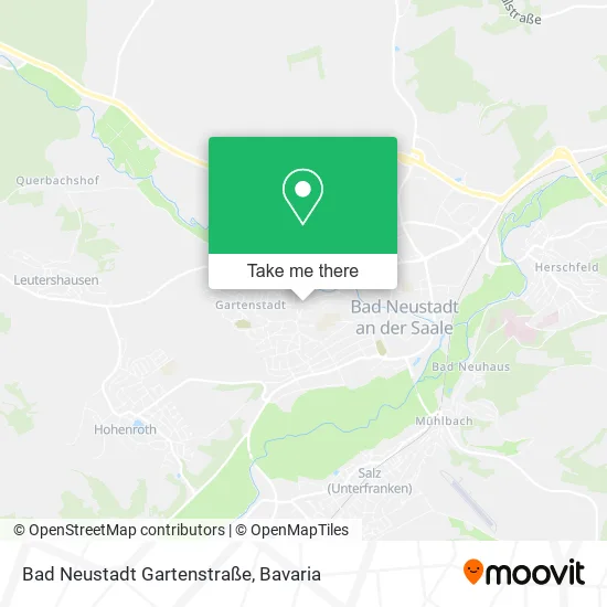 Карта Bad Neustadt Gartenstraße