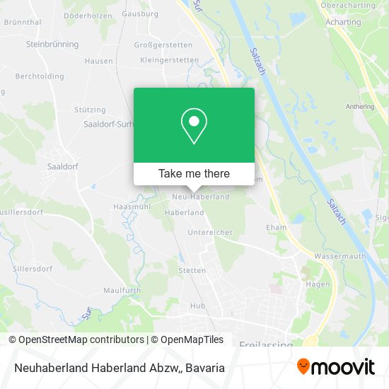 Neuhaberland Haberland Abzw, map