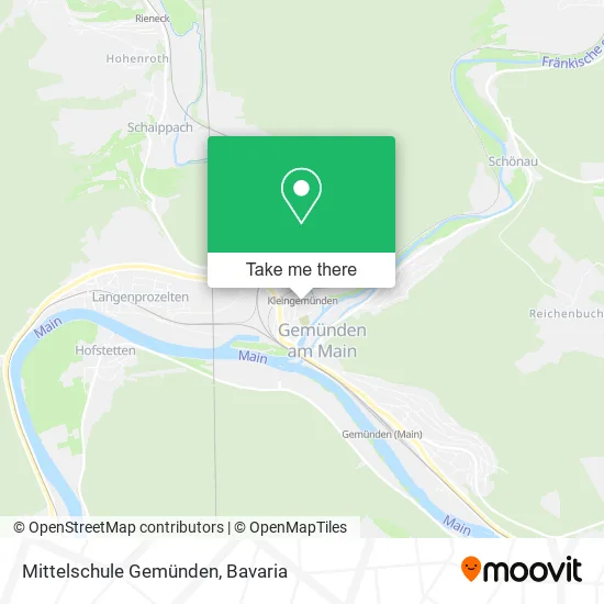 Карта Mittelschule Gemünden