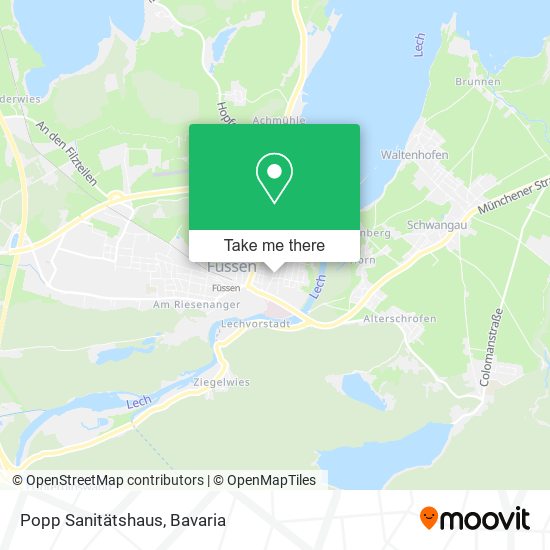 Popp Sanitätshaus map