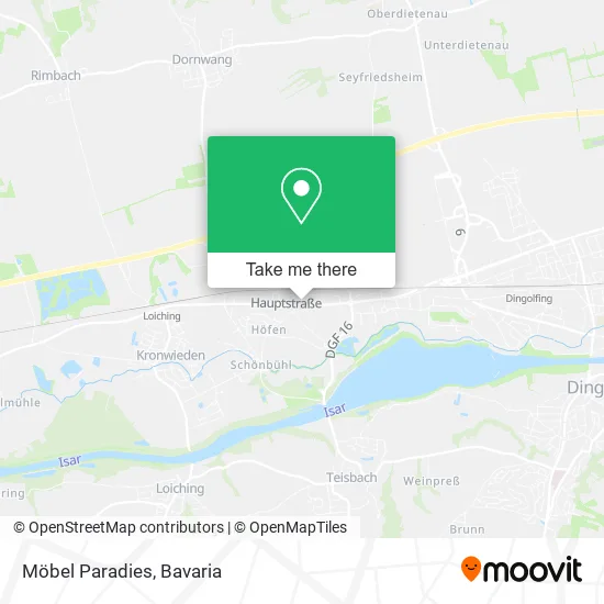 Карта Möbel Paradies