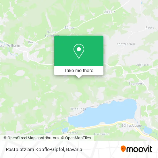 Карта Rastplatz am Köpfle-Gipfel