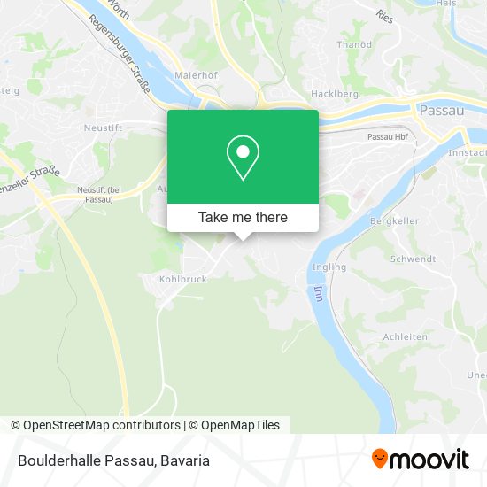 Boulderhalle Passau map