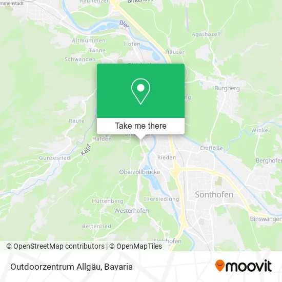 Карта Outdoorzentrum Allgäu