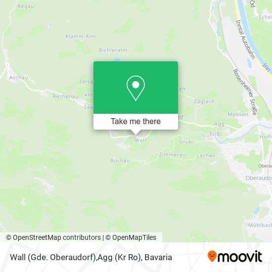 Wall (Gde. Oberaudorf),Agg (Kr Ro) map