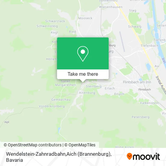 Карта Wendelstein-Zahnradbahn,Aich (Brannenburg)