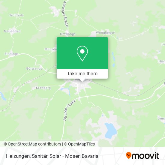 Heizungen, Sanitär, Solar - Moser map