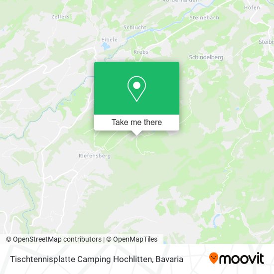 Tischtennisplatte Camping Hochlitten map