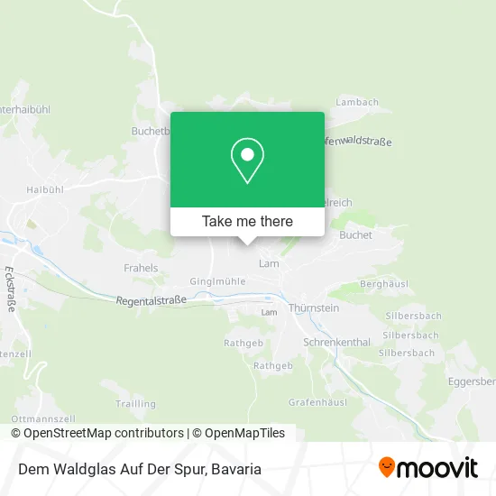 Карта Dem Waldglas Auf Der Spur