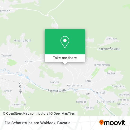 Die Schatztruhe am Waldeck map