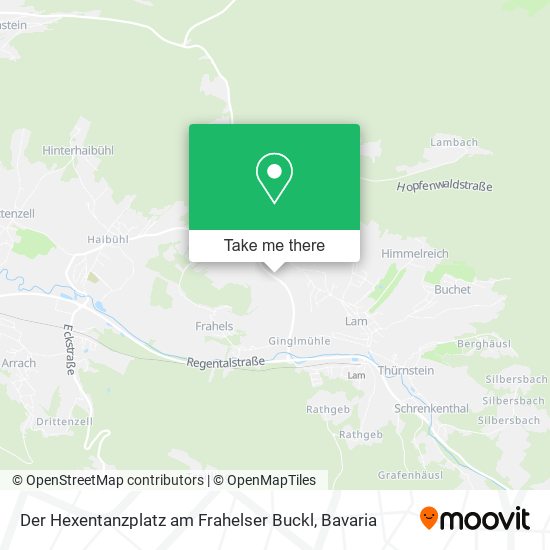 Карта Der Hexentanzplatz am Frahelser Buckl