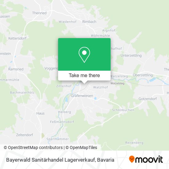 Карта Bayerwald Sanitärhandel Lagerverkauf