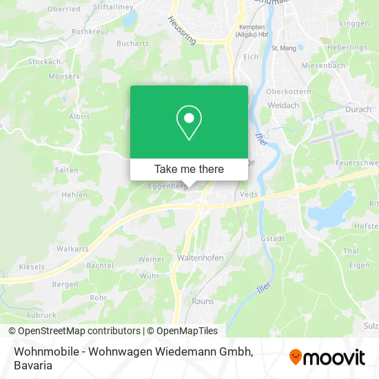 Карта Wohnmobile - Wohnwagen Wiedemann Gmbh