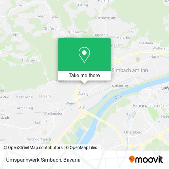 Карта Umspannwerk Simbach