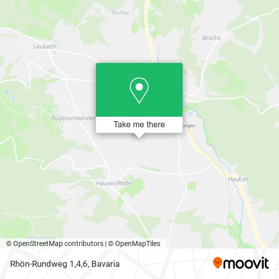 Rhön-Rundweg 1,4,6 map