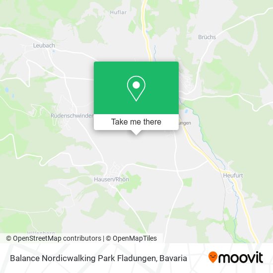 Balance Nordicwalking Park Fladungen map