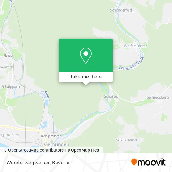 Карта Wanderwegweiser