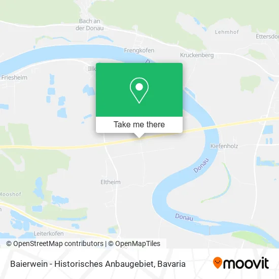 Карта Baierwein - Historisches Anbaugebiet