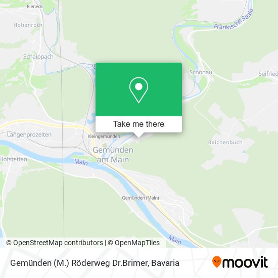 Gemünden (M.) Röderweg Dr.Brimer map