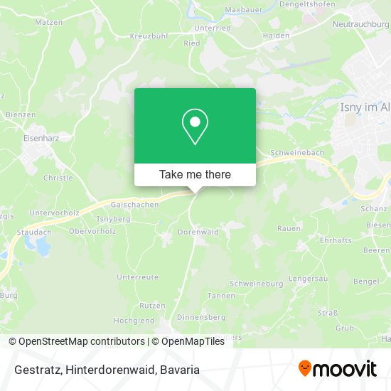 Gestratz, Hinterdorenwaid map