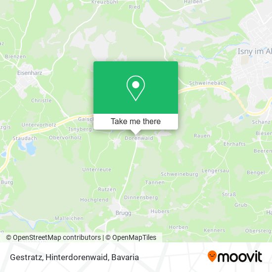 Gestratz, Hinterdorenwaid map