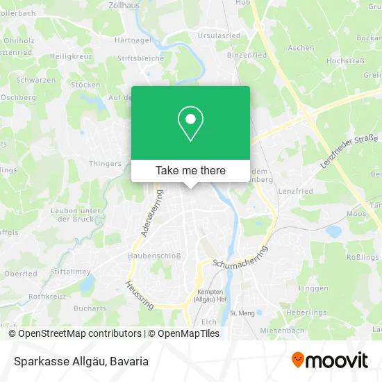 Карта Sparkasse Allgäu
