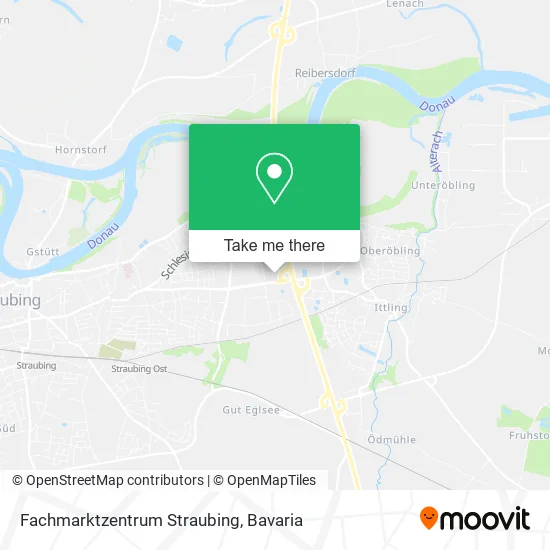 Карта Fachmarktzentrum Straubing