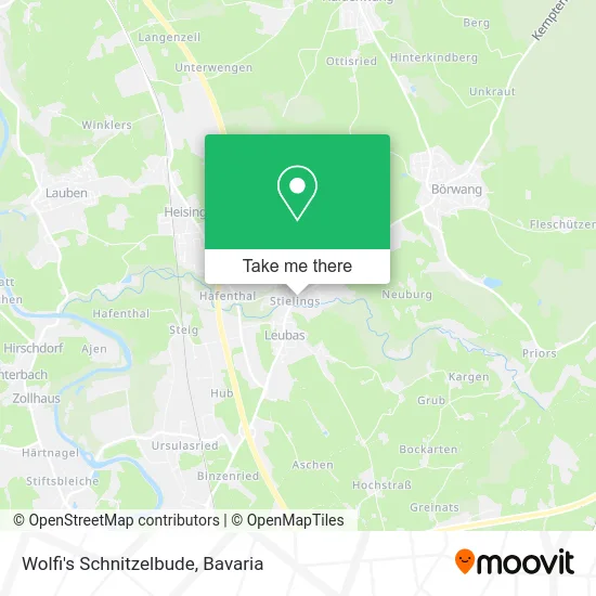 Карта Wolfi's Schnitzelbude