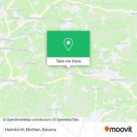 Heimkirch, Mothen map