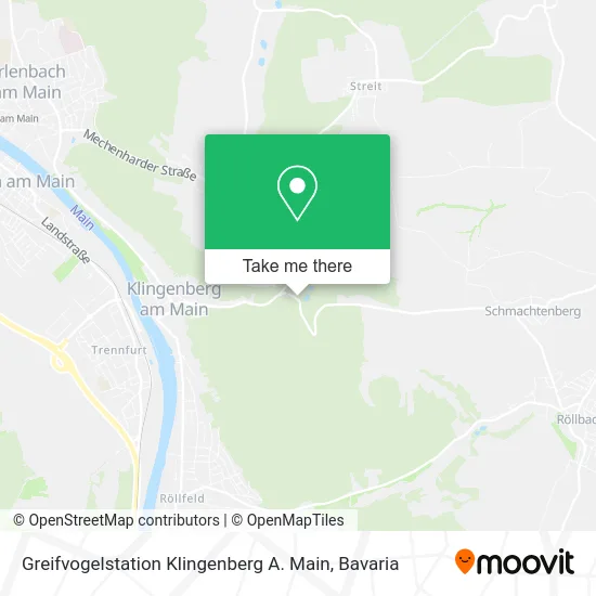 Карта Greifvogelstation Klingenberg A. Main